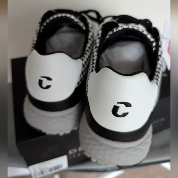 NWT Duca Del Cosma Pagani Black and White sneakers Size 12